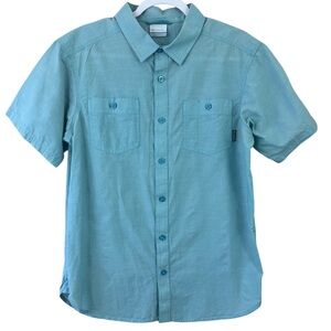 Columbia 100% Cotton Short Sleeve Button Down Shirt